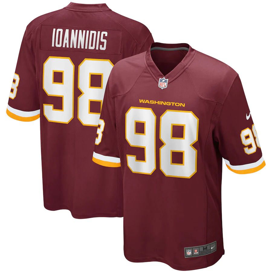 Men Washington Redskins #98 Matt Ioannidis Nike Burgundy Player Game NFL Jersey->washington redskins->NFL Jersey